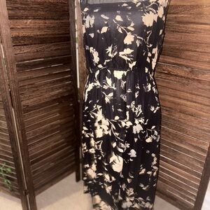 Lucky Brand Black and Cream Mesh Dress